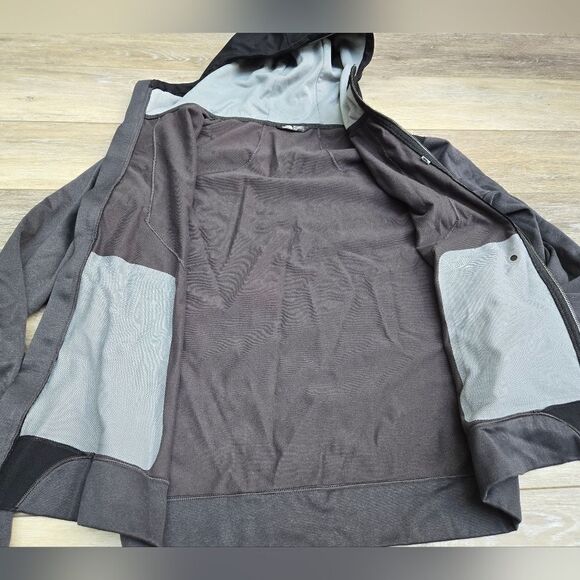 The North Face Kilowatt Hooded Jacket gray and black mens size medium - Picture 7 of 7